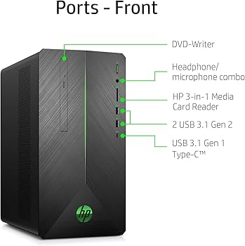 Amazon.com: HP Pavilion 電競桌面Core i5-9400F,GeForce GTX 1660 Ti